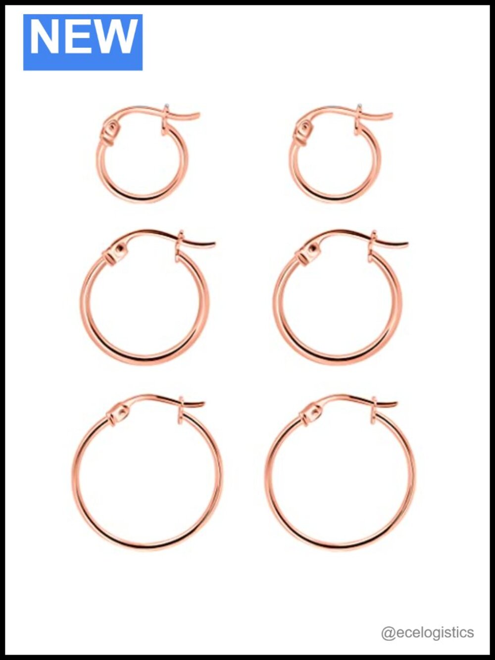 925 Sterling Silver Hoop Earrings 12mm 15mm 20mm Hypoallergenic